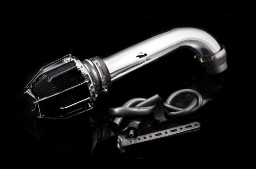 Weapon R Air Intake - Polished Chrome Cage w, Black Foam Filter