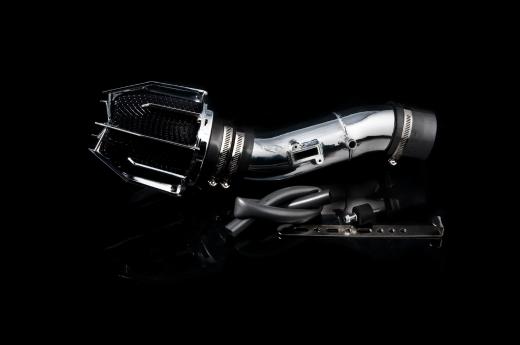 Weapon R Air Intake - Polished Chrome Cage w, Black Foam Filter