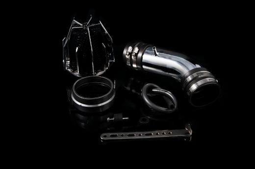 Weapon R Air Intake - Polished Chrome Cage w, Black Foam Filter