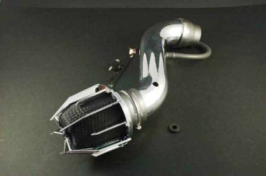 Weapon R Air Intake - Polished Chrome Cage w, Black Foam Filter