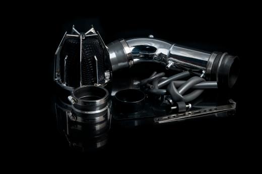 Weapon R Air Intake - Polished Chrome Cage w, Black Foam Filter