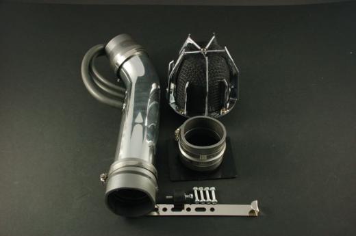 Weapon R Air Intake - Polished Chrome Cage w, Black Foam Filter