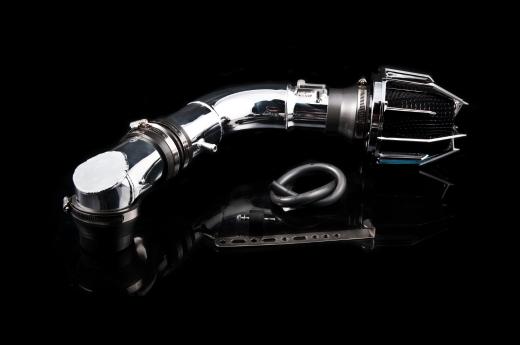 Weapon R Air Intake - Polished Chrome Cage w, Black Foam Filter