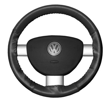 Wheelskins Steering Wheel Cover - EuroPerf, Perforated Sides (Charcoal)