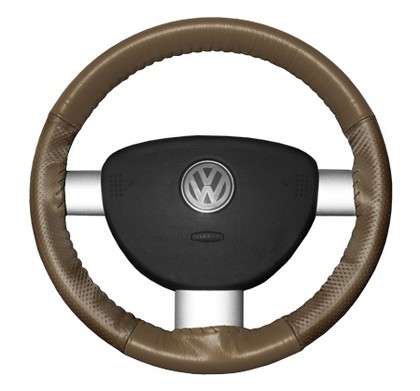 Wheelskins Steering Wheel Cover - EuroPerf, Perforated Sides (Oak)