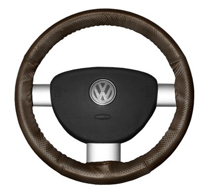 Wheelskins Steering Wheel Cover - EuroPerf, Perforated All Around (Brown)