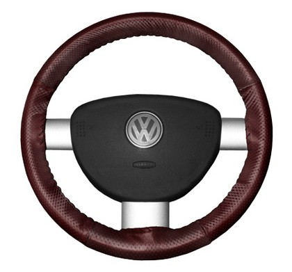 Wheelskins Steering Wheel Cover - EuroPerf, Perforated All Around (Burgundy)