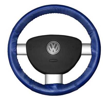 Wheelskins Steering Wheel Cover - EuroPerf, Perforated All Around (Cobalt)