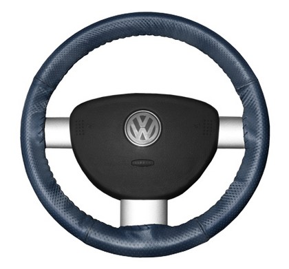 Wheelskins Steering Wheel Cover - EuroPerf, Perforated All Around (Sea Blue)