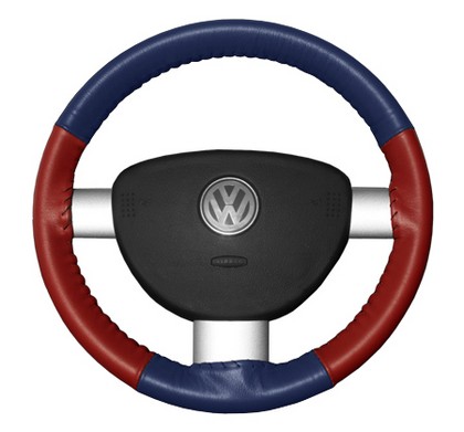 Wheelskins Steering Wheel Cover - Eurotone (Blue Top / Red Sides)