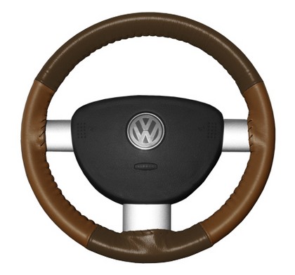 Wheelskins Steering Wheel Cover - Eurotone (Brown Top / Tan Sides)