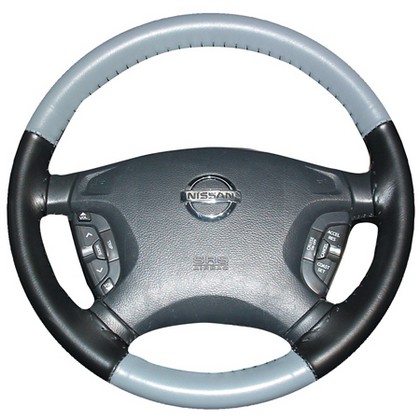 Wheelskins Steering Wheel Cover - Eurotone (Grey Top / Black Sides)