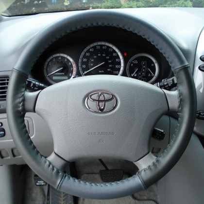 Wheelskins Steering Wheel Cover - Eurotone (Grey Top / Charcoal Sides)