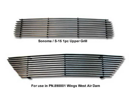 Wings West Aluminum Billet Grille Set - 2 Piece