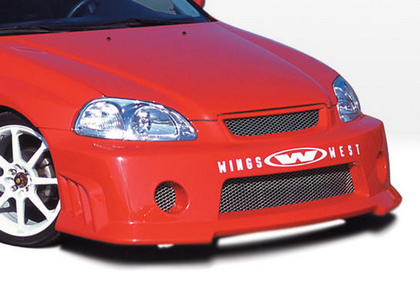 Wings West GSR Wide Front Bumper (Fiberglass)