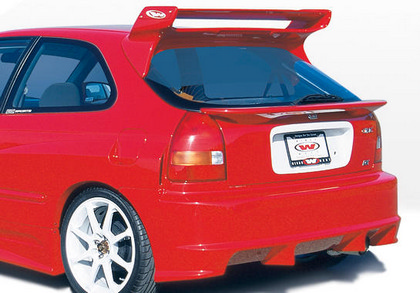 Wings West GSR Wide Rear Bumper (Fiberglass)