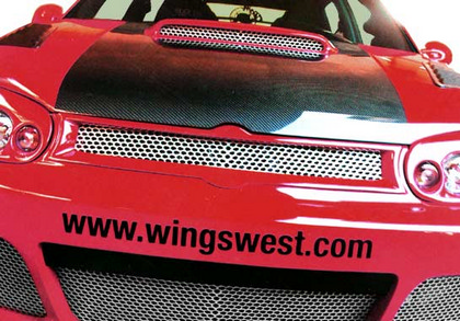 Wings West Cut-Out Grilles - G-Spec Hood (Urethane)