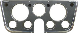 Woodall Dash Bezel with Gauges Holes - Black/Chrome