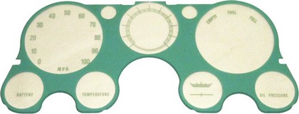 Woodall Dash Bezel Lens with Gauges - without Tachometer