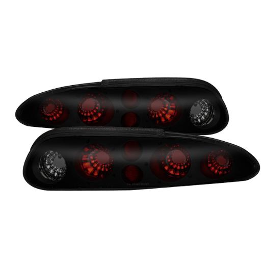 Xtune Euro Style Tail Lights - Black Smoked