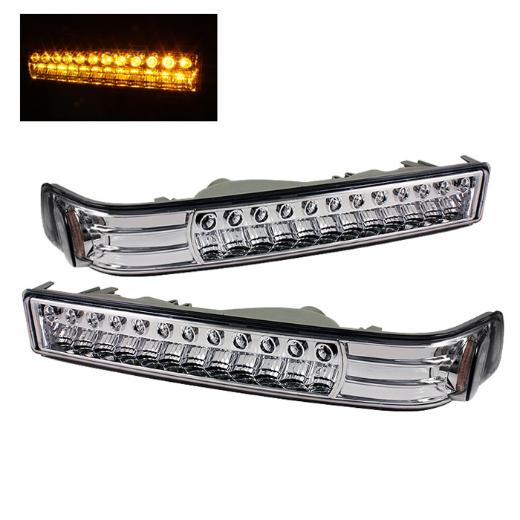 Xtune LED Amber Bumper Lights - Chrome