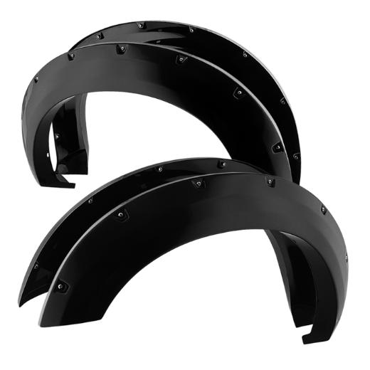 Xtune Paintable Bolt-on Style Fender Flares - Smooth Black