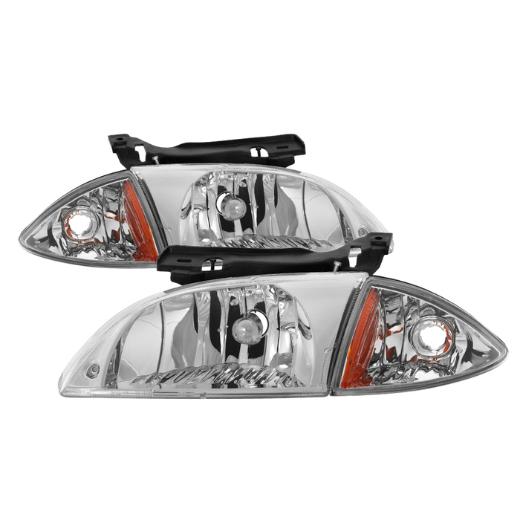 Xtune Corner Lamp & Headlights 4-Piece set-Chrome