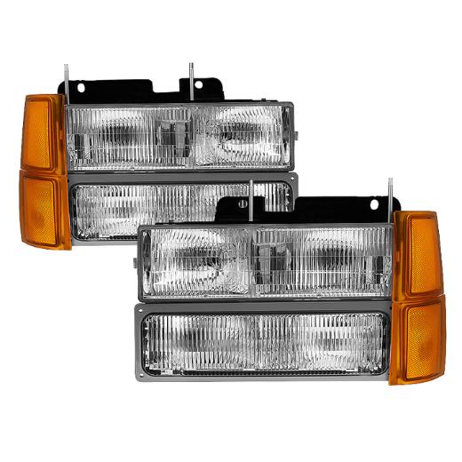 Xtune Headlights with Corner & Parking Lights 8pcs sets -OEM