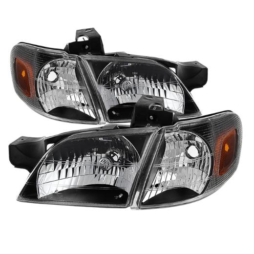 Xtune OEM Style Headlights With Corner Lights- Black