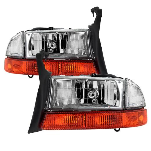 Xtune OEM Style Headlights With Bumper Signal Lights - Chrome