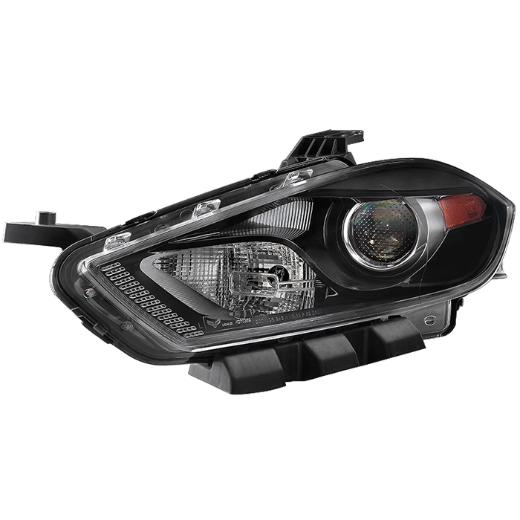 Xtune Driver Side Projector Headlight -OEM Left - Black