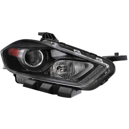 Xtune Passenger Side Projector Headlight -OEM Right - Black