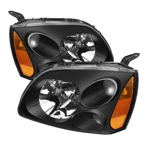 Xtune Amber Crystal Headlights - Black