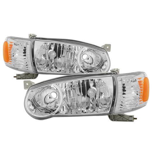 Xtune OE Style Headlights w/Amber Corner Lights - Chrome