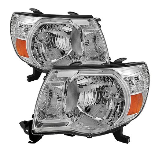 Xtune Amber Crystal Headlights - Chrome