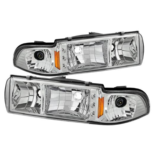 Xtune LED Crystal Headlights - Chrome (1-Piece)