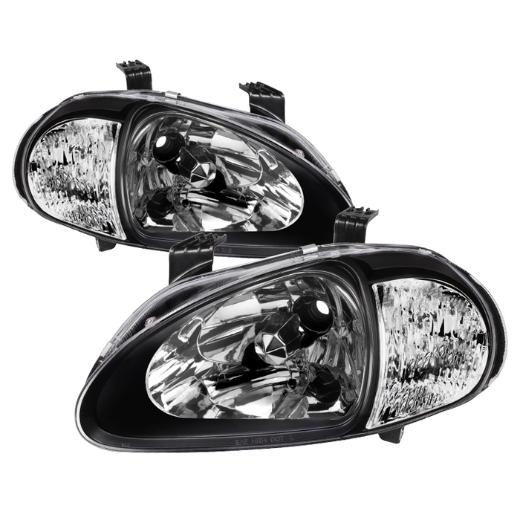 Xtune Crystal Headlights - Black (1-Piece)