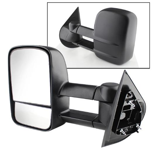 Xtune Manual Extendable - POWER Heated Adjust Mirror - LEFT