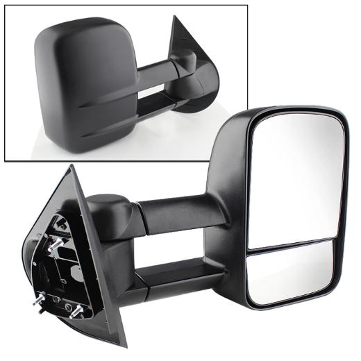 Xtune Manual Extendable - POWER Heated Adjust Mirror - RIGHT