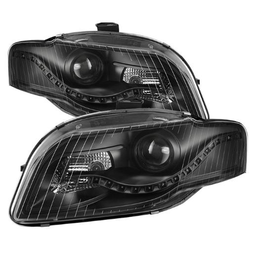 Xtune Projector Headlights - DRL LED - Black