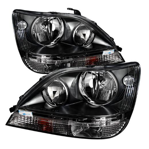 Xtune Crystal Headlights - Black (Bulbs Not Included)