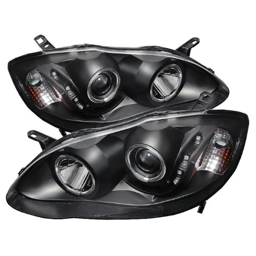 Xtune Projector Headlights - LED Halo- Black