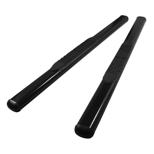 Xtune 4 Inch Oval Side Step Bar - Powder Coated - Black